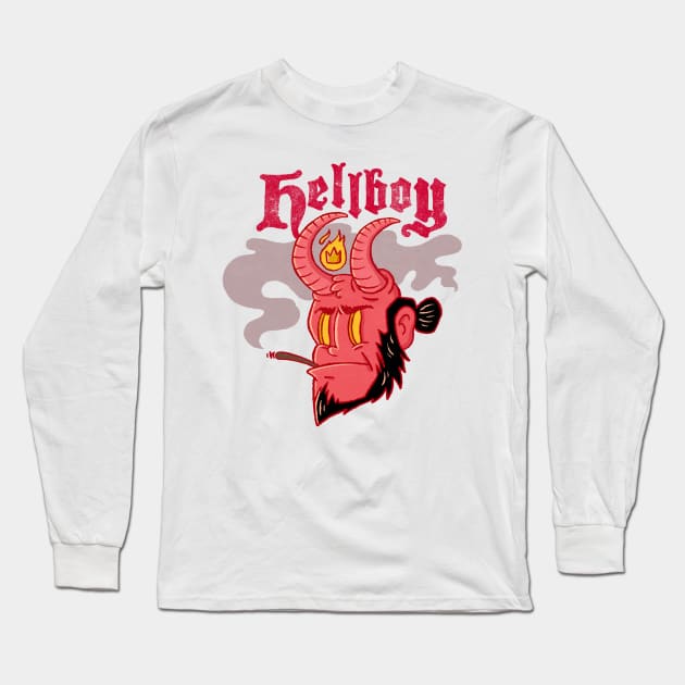 Hellboy Long Sleeve T-Shirt by atomiqueacorn